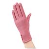 Fashion Elegant Womens Touch Screen Gloves Winter Ladies Lace Warm Cashmere Bow Full Finger Mittens Wrist Guantes Gift 19B Pink view 1