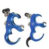 SHARROW Bow Release Aid 3/4 Fingers Automatic Archery Release Aluminium Alloy Thumb Trigger for Compound Bow Accessory (Blue) view 1