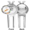 YouCustomizeIt Personalized Space Explorer Golf Divot Tool & Ball Marker view 2