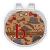 YouCustomizeIt Personalized Vintage Hipster Golf Ball Marker - Hat Clip - Silver view 1