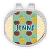 YouCustomizeIt Personalized Pineapples and Coconuts Golf Ball Marker - Hat Clip - Silver view 1