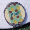 YouCustomizeIt Personalized Pineapples and Coconuts Golf Ball Marker - Hat Clip - Silver view 3