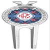 YouCustomizeIt Personalized Knitted Argyle & Skulls Golf Divot Tool & Ball Marker view 1