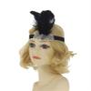 20s Flapper Gatsby Sequin Beaded Evening Cocktail Dress with Accessories Set (Medium, Wine) view 4