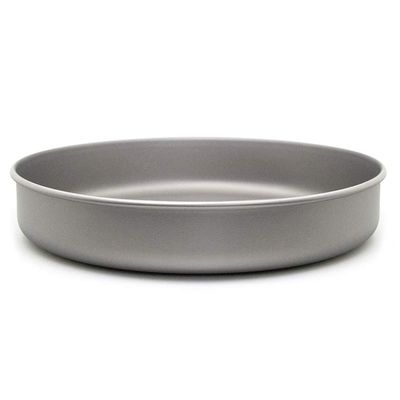 Lixada Ultralight Titanium Frypan Outdoor Camping Hiking Picnic Cooking Frying Pan 1000ML Without Handle