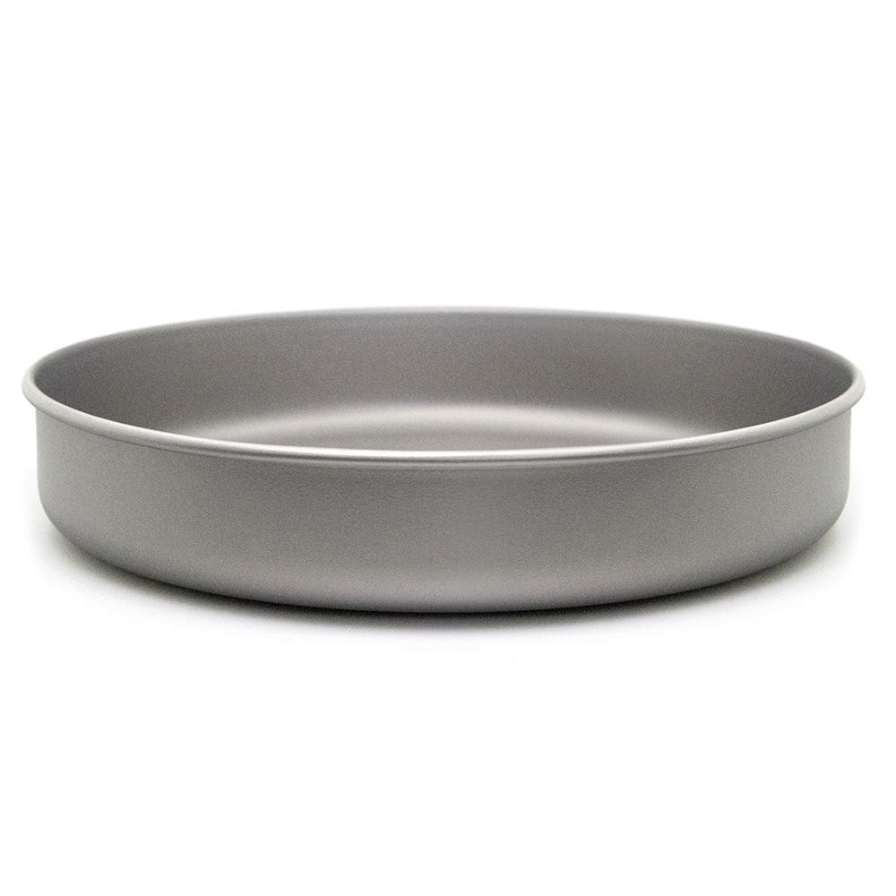 Lixada Ultralight Titanium Frypan Outdoor Camping Hiking Picnic Cooking Frying Pan 1000ML Without Handle