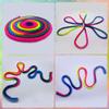 Alomejor Gymnastics Rope, Rainbow Color, Professional Training, Competition, Performance, Dance, Arts for Gymnasts, Performers, and Recreatio view 2