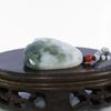 1.9" China Certified Grade A Nature Hisui Jadeite Jade Wealth Double Fish and Ruyi Necklace Pendants view 4