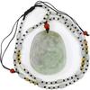2"China Certified Grade A Nature Hisui Jadeite Jade Lucky Dragon Necklace Pendants view 1
