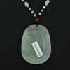 2"China Certified Grade A Nature Hisui Jadeite Jade Lucky Dragon Necklace Pendants view 4