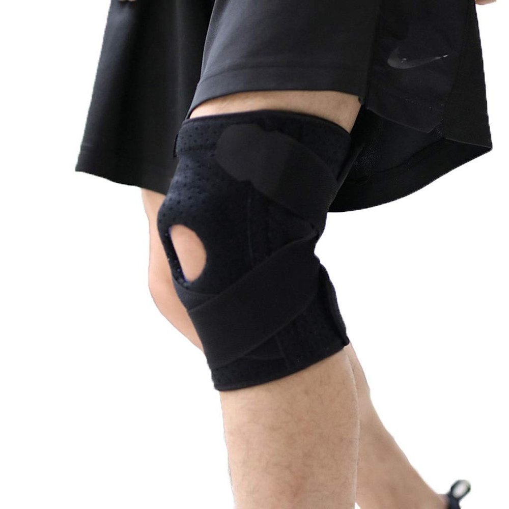Kmgjc Collision Avoidance Knee Sleeve, Knee Pain Relief Meniscus Tear, Faster Injury Recovery (one Pair) (Color : Noir, Size : Universal)
