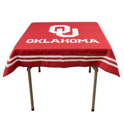 College Flags & Banners Co. Oklahoma Sooners Logo Tablecloth or Table Overlay