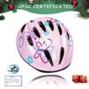 Girl Helmet for Bike,Kids Bike Pink Helmet for Girls Approximately Ages 3-10 Years Adjuastable and Multi-Sport, from Toddler to Kids CPSC Certicated view 2