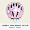 Girl Helmet for Bike,Kids Bike Pink Helmet for Girls Approximately Ages 3-10 Years Adjuastable and Multi-Sport, from Toddler to Kids CPSC Certicated view 4