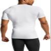 ATHLIO Men's Cool Dry Short Sleeve Compression Shirts, Sports Baselayer T-Shirts Tops, Athletic Workout Shirt, 3pack Tops Black/Charcoal/White, Large view 4