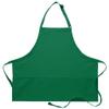 DayStar Apparel 200XL Extra Large Three Pocket Bib Apron (6 Pack), Kelly view 1