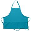 DayStar Apparel 200XL Extra Large Three Pocket Bib Apron (6 Pack), Turquoise view 1