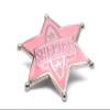 Shower Games & Co. Sheriff Badge Cowgirl Costume for Girls and Rodeo Shirts for Women - Party Favors, Halloween Costume Pink (Pack of 1) view 1