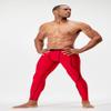 DEVOPS 2 Pack Men's Compression Pants Athletic Leggings (Medium, Black/Red) view 2