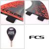 FCS I PC-3 Tri Surfboard Fins - Small/Red view 3