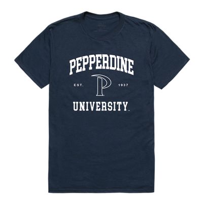 Pepperdine Waves Seal College Tee, Navy, Small