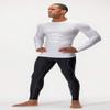 DEVOPS 3 Pack Men's UPF 50+ Long Sleeve Compression Shirts Quick Dry, Cool Gear for Garage Garden Gym Yard and Workouts (2X-Large, Black/Black/White) view 2