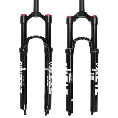 ZTZ 26/27.5/29 inch MTB Dual Air Suspension Fork, 1 1/8 Straight Tube, 120mm Travel, QR 9mm100mm, Manual Lockout, Lightweight Front Fork for XC/AM Mountain Bike