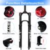 ZTZ 26/27.5/29 inch MTB Dual Air Suspension Fork, 1 1/8 Straight Tube, 120mm Travel, QR 9mm100mm, Manual Lockout, Lightweight Front Fork for XC/AM Mountain Bike view 2