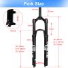 ZTZ 26/27.5/29 inch MTB Dual Air Suspension Fork, 1 1/8 Straight Tube, 120mm Travel, QR 9mm100mm, Manual Lockout, Lightweight Front Fork for XC/AM Mountain Bike view 3