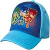 PJ Masks Boys' Baseball Cap - 3D Catboy, Owlette, Gekko Curved Brim Snap Back Hat (2T-7), Size 4-7 Years, Pj Mask Light Blue view 1