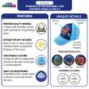 PJ Masks Boys' Baseball Cap - 3D Catboy, Owlette, Gekko Curved Brim Snap Back Hat (2T-7), Size 4-7 Years, Pj Mask Light Blue view 2