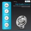 MARINE CITY 316 Grade Stainless Steel Waterproof Oval Drain Plug Fits 1 Inch Hole Thread for 3/4 Inches for Marines  Boats  Yachts  Kayaks  Ships (Pack of 1) view 3