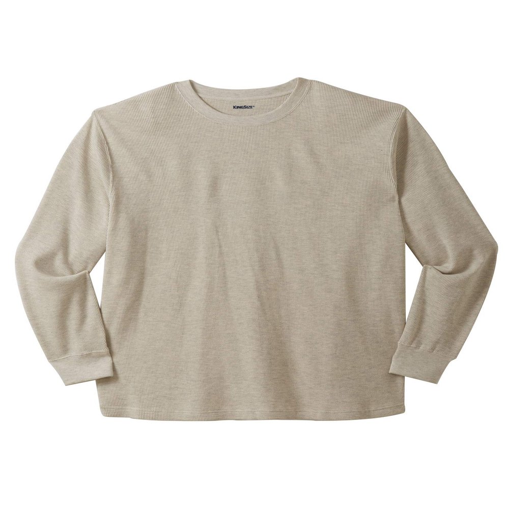 KingSize Waffle-Knit Thermal Crewneck Tee
