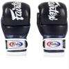 Fairtex FGV18 Muay Thai Boxing Gloves for Men, Women & Kids| MMA Gloves for Martial Arts|Made from Premium Quality Leather, Light Weight & Shock Absorbent Boxing Gloves-XLarge, Black/Blue view 1
