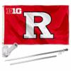 College Flags & Banners Co. Knights Big Ten Flag with Pole and Bracket Complete Set view 1