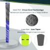 SAPLIZE Cross Cord Golf Grips Set of 13 Grips with Tape or Full Regripping Kit, Std/Mid/Jumbo, Low Taper Design, Multi-compound Hybrid, Anti-Slip Golf Club Grips, CL03 Series, Mid-Size, Blue view 2
