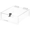 Plymor Clear Acrylic Locking Countertop Display Case, 2.75" H x 7.5" W x 8.5" D view 1