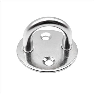 MARINE CITY Thick Ring Round Sail Shade Pad Eye Plate, Anti-Rust Stainless Steel, for Boat Rigging, Sailing, and Boating (Medium)