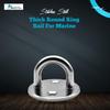 MARINE CITY Thick Ring Round Sail Shade Pad Eye Plate, Anti-Rust Stainless Steel, for Boat Rigging, Sailing, and Boating (Medium) view 2