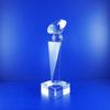 The Elegante Optical Crystal Glass Diamond Trophy Awards Recognition Achievement Reality Personalized Custom Laser Etched Engraving Trophy (Purple Diamond, 7" H) view 4