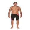 ARENA Men's Previous Season Team Color Print Jammer Athletic Training Swimsuit, MaxLife Chlorine Resistant Fabric, Water Red, 22