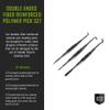 Breakthrough Clean Nylon Picks - Accessories for Gun Cleaning Kit with Vinyl Pouch - Double Ended Fiber Pick Set - 3 Piece view 2