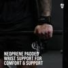 Gymreapers Weight Lifting Grips (Pair) for Heavy Powerlifting, Deadlifts, Rows, Pull Ups, with Neoprene Padded Wrist Wraps Support and Strong Rubber Gloves or Straps for Bodybuilding (Black, Small) view 4