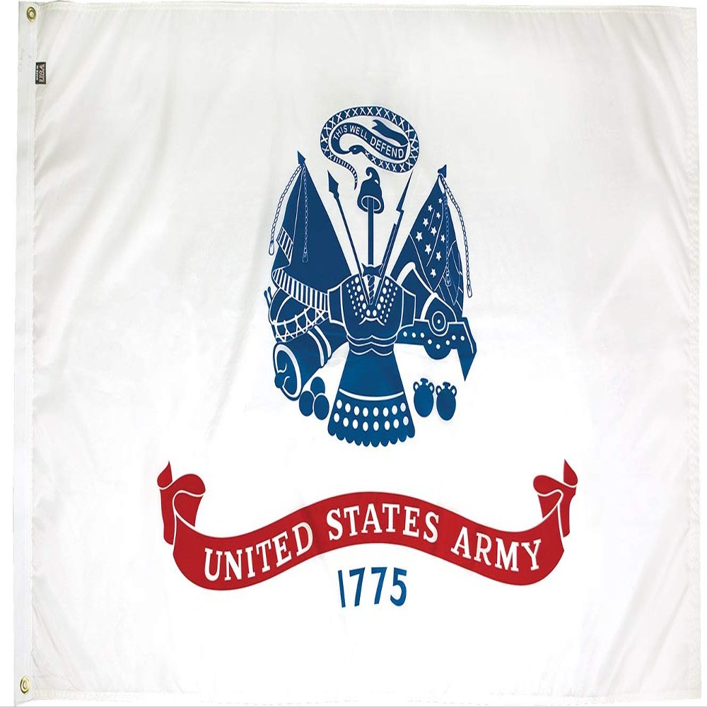FlagSource U.S. Army Nylon Military Flag, Made in The USA, 4x6'