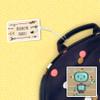 Kids Labels Durable Large Luggage & Bag Tag Robot Design view 2