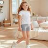 BOOPH Girls Dance Shorts Bike Short for Underdress 5-7 Years Black Gray 6 Pack view 3