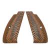 Guuun CZ75B Grips Full Size G10 CZ SP 01 Grip Sunburst Texture, Orange/Black view 3