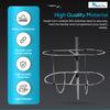 MARINE CITY Stainless-Steel Double Strong and Durable Fender Rack Gloss Finish Easy Use Holder with Stanchion Clamps 9 Inches Diameter Fender for Marines  Boats  Ships  Kayaks (Pack of 1) view 3