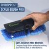 EVERSPROUT 5-to-12 Foot Boat Hook & Scrub Brush Kit (15-20 Foot Reach) | Soft-Bristle Deck Brush with Built-In Bumper Prevents Scratching | Durable Lightweight 3-Stage Extension Pole | Floating Design view 4