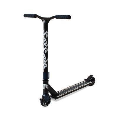 Riprail Mission Stunt Scooter Finished in Black/Blue with Alloy Deck, Alloy Core Wheels, ABEC-9 Bearings and 2 Pegs